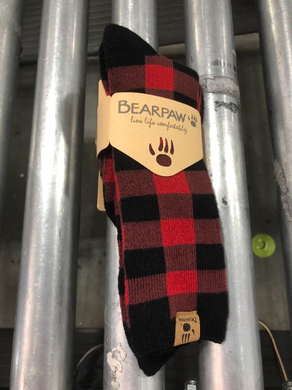 Photo 2 of Bearpaw Women' Buffalo Plaid Thermal Crew Ock - 5-10
