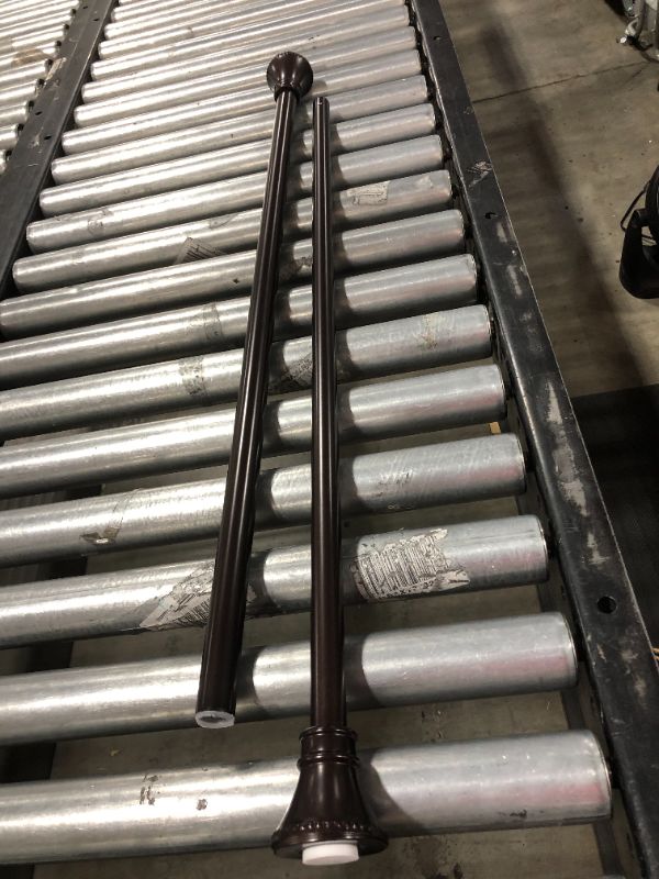 Photo 1 of 33-66 inch Brown Curtain Rails 