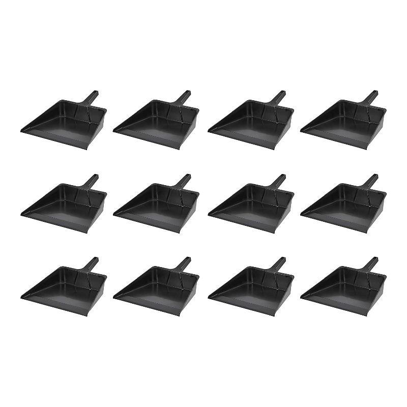 Photo 1 of AmazonCommercial 16" Jumbo Dustpan with Heavy Duty Handle - 12-Pack
