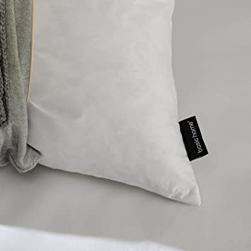 Photo 1 of basic home 26x26 Euro Throw Pillow Inserts-Down Feather Pillow Insert-Cotton Fabric White
