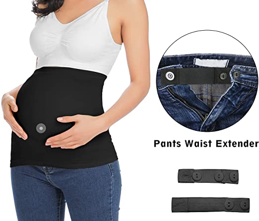 Photo 1 of Seamless Belly Band with Pants Extenders for Pregnancy and Postpartum, Maternity Shirts Clothing Extender SIZE 2
