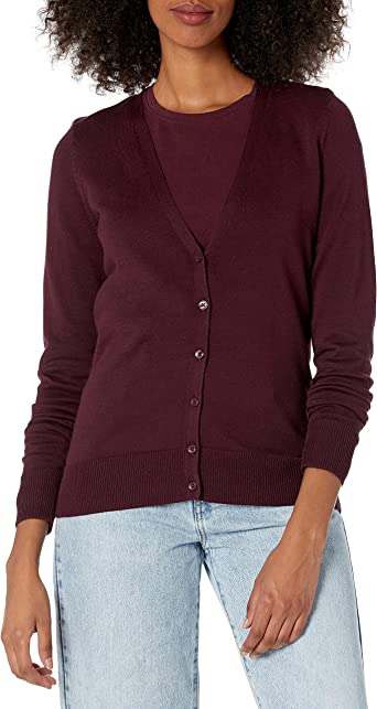 Photo 1 of Amazon Essentials Women's Lightweight Vee Cardigan Sweater SIZE XXL
