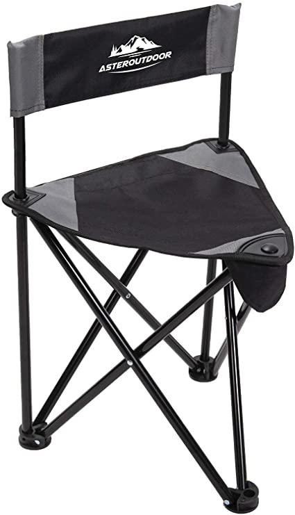 Photo 1 of AsterOutdoor Tripod Stool Chair Folding Portable Camp Slacker for Hunting Camping Fishing Hiking
