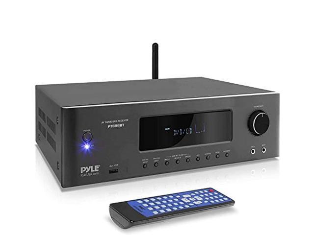 Photo 1 of 1000w Bluetooth Home Theater Receiver - 5.2-ch Surround Sound Stereo Amplifier System with 4k Ultra HD, 3D Video & Blu-ray Video Pass-through.
