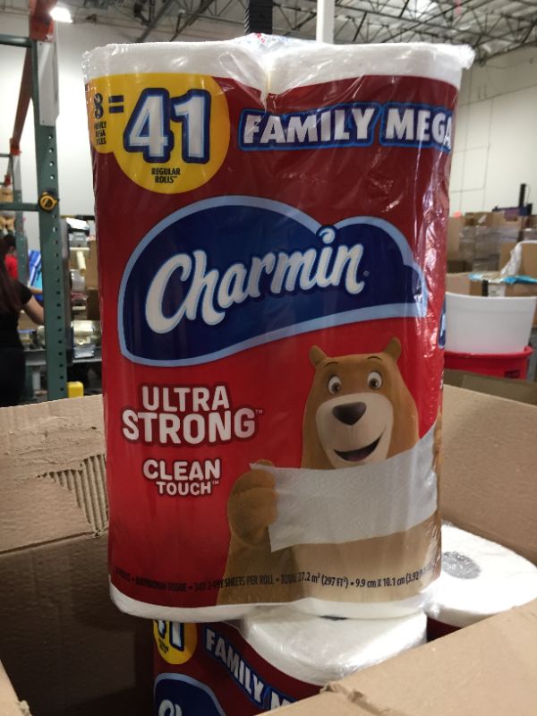 Photo 3 of Charmin Ultra Strong Toilet Paper Pack of 3 8 Mega Rolls 