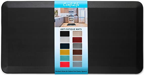 Photo 1 of Anti Fatigue Floor Mat – 3/4 Inch Thick Perfect Kitchen Mat, Standing Desk Mat – Comfort at Home, Office, Garage – Durable – Stain Resistant  (20" x 39", Brown)
