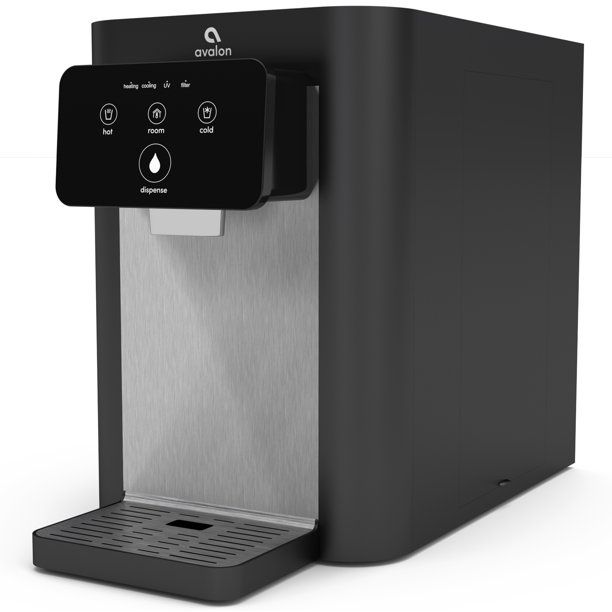 Photo 1 of Avalon Electric Touch Countertop Bottleless Water Cooler Water Dispenser - 3 Temperatures, UV Cleaning, Stainless Steel Black
