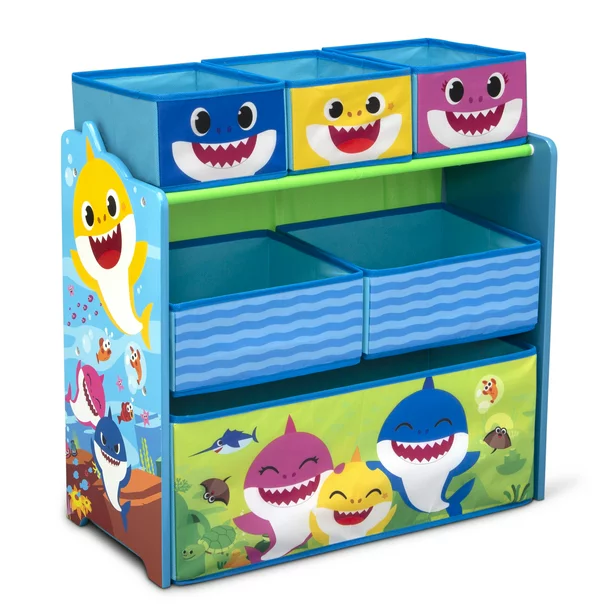 Photo 1 of Baby Shark Design & Store 6-Bin Toy Storage Org Anizer
