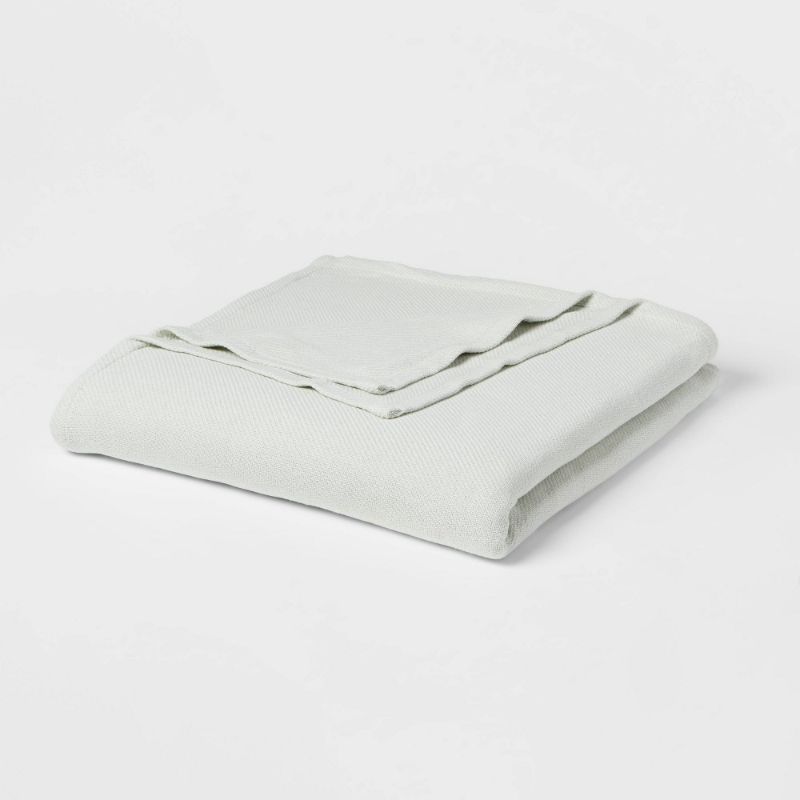 Photo 1 of 100% Cotton Twill Bed Blanket - Threshold™
