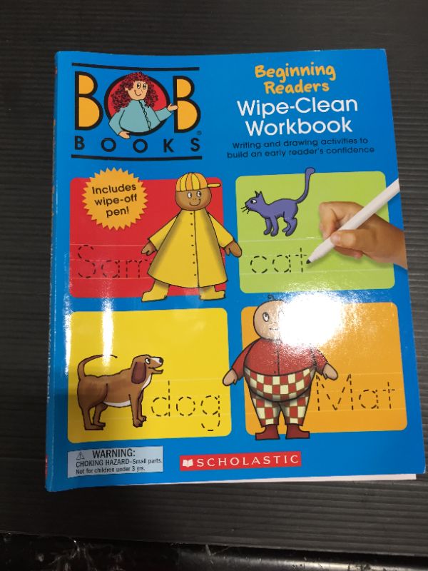 Photo 2 of Bob Books: Bob Books - Wipe-Clean Workbook: Beginning Readers Phonics, Ages 4 and Up, Kindergarten (Stage 1: Starting to Read) (Paperback)
