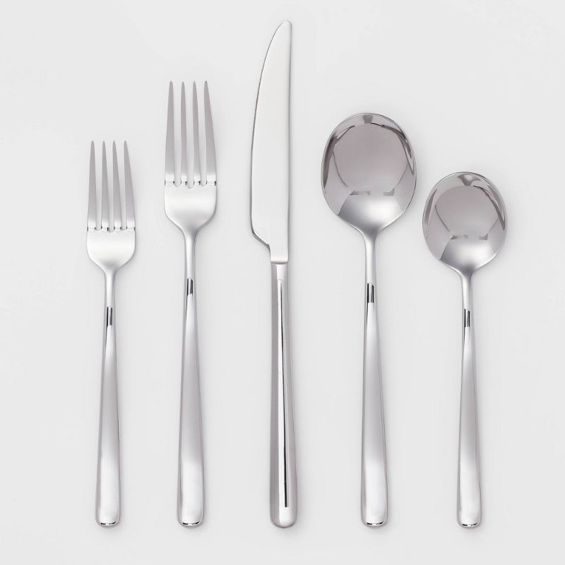 Photo 1 of 20pc Stainless Steel Greenville Mirrored Silverware Set - Threshold™
