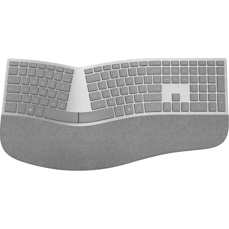 Photo 1 of Microsoft - 3RA-00022 Ergonomic Full-size Wireless Surface Keyboard - Silver
