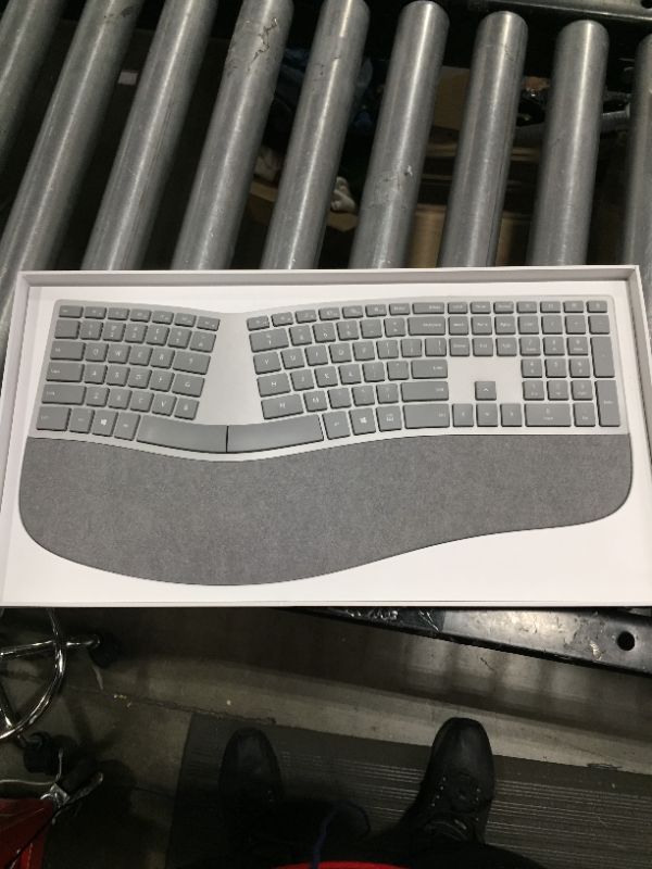 Photo 2 of Microsoft - 3RA-00022 Ergonomic Full-size Wireless Surface Keyboard - Silver
