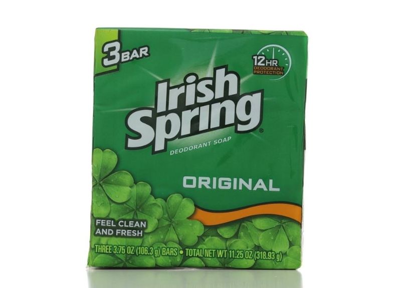 Photo 1 of (PACK OF 3 BARS) Irish Spring ORIGINAL SCENT Bar Soap for Men& Women. 12-HOUR ODOR / DEODORANT PROTECTION! For Healthy Feeling Skin. Great for Hands, Face & Body! (3 Bars, 3.75oz Each Bar)
