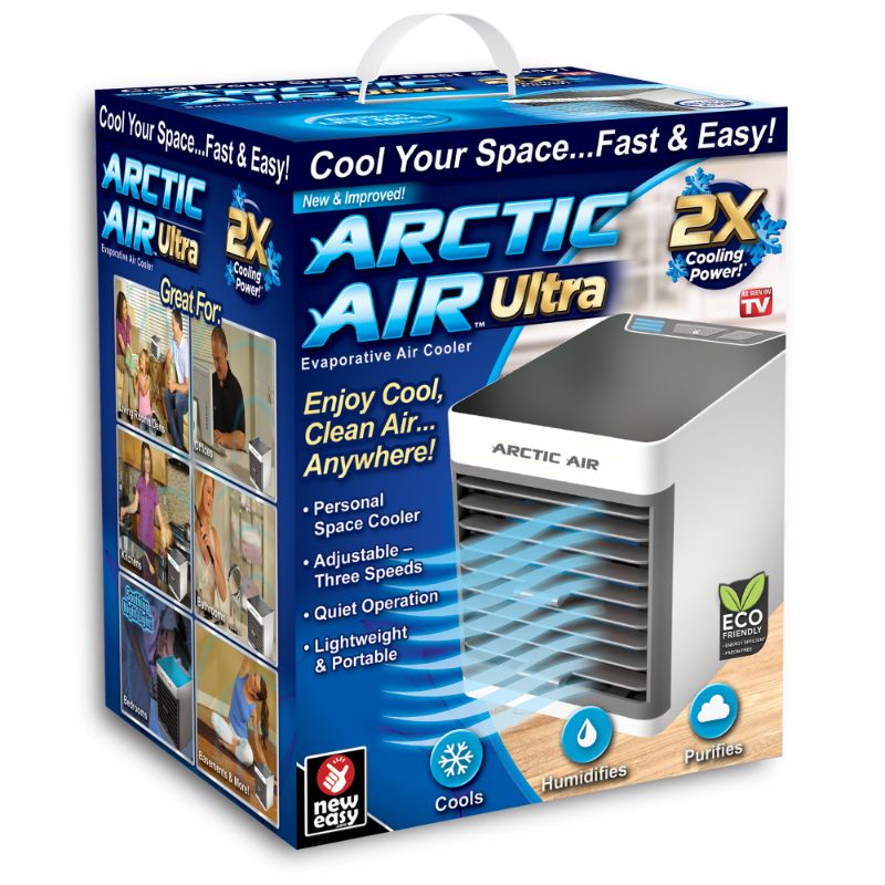 Photo 1 of ARCTIC AIR Ultra 76 CFM 3 Speed Settings Compact Portable Evaporative Air Cooler for 45 Sq. Ft., White
