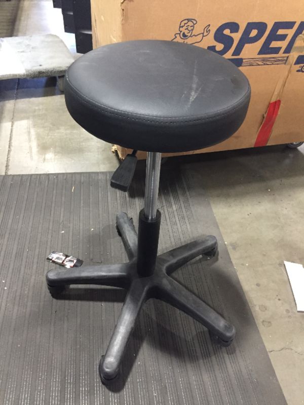 Photo 1 of 25" tall black stool with rounded seat