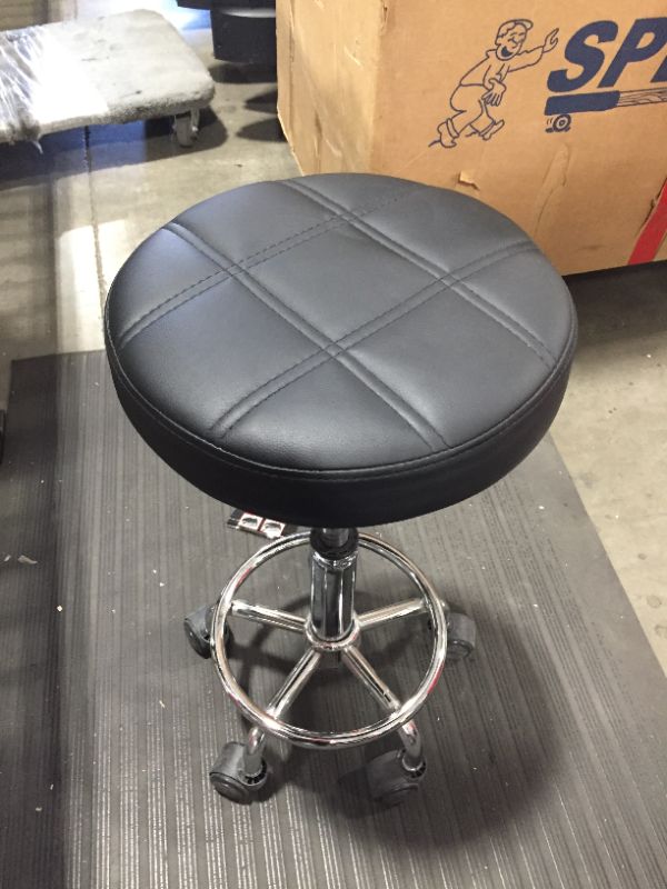 Photo 1 of 25" tall black stool with rounded seat