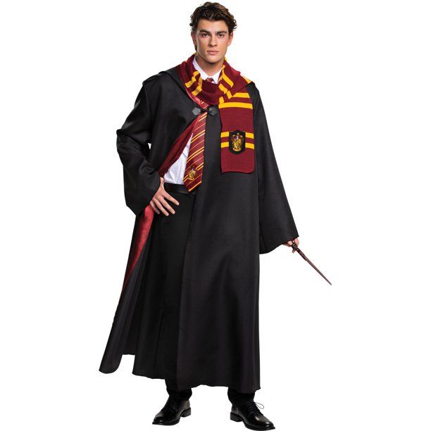 Photo 1 of Gryffindor Deluxe Costume for Adults, Harry Potter (M)
