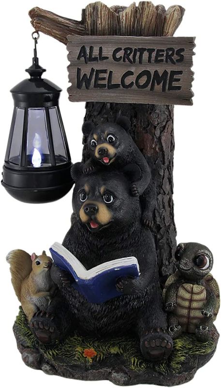 Photo 1 of 
Zeckos Little Critters Reading Bears Welcome Statue W/Solar LED Lantern
FACTORY SEALED

