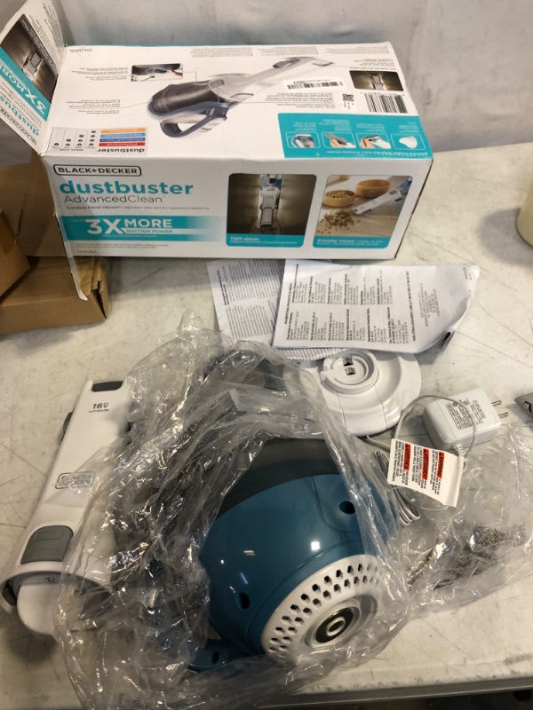 Photo 2 of BLACK+DECKER dustbuster AdvancedClean Cordless Handheld Vacuum (CHV1410L)