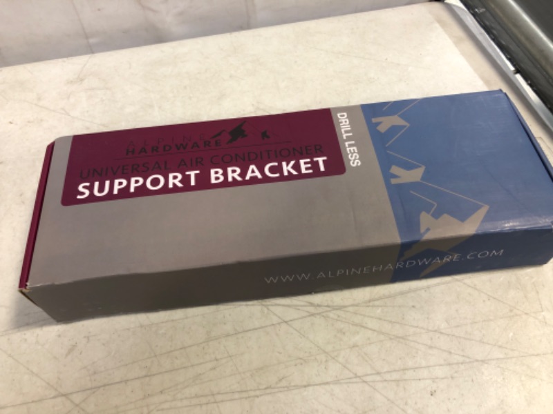 Photo 2 of ALPINE HARDWARE Premium Heat Pump Drillless Drill-Less Window Air Conditioner & Heat Pump Bracket - Window AC Support - Supports Air Conditioners Well Over 200 lbs. - No Drilling 2022 Model 1 DRILL-LESS
POSSIBLE MISSING PIECES