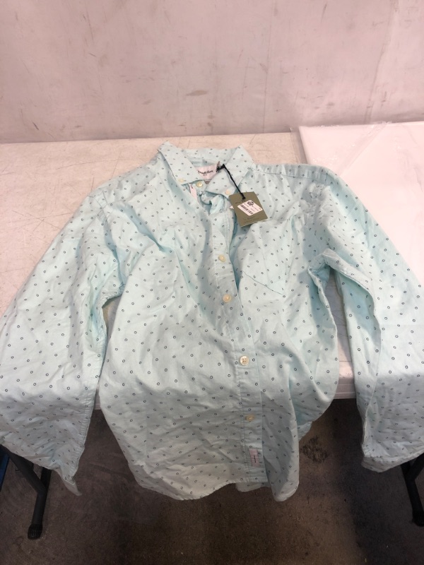 Photo 1 of Men's Printed Slim Fit Long Sleeve Button-Down Shirt SIZE LARGE