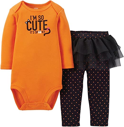 Photo 1 of 
Carter's Just One You Made 2pc Halloween Set I'm So Cute It's Spooky Baby Girls
