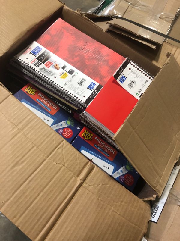 Photo 3 of 4 BOXES WITH SCHOOL SUPPLIES FOLDERS/NOTEBOOKS