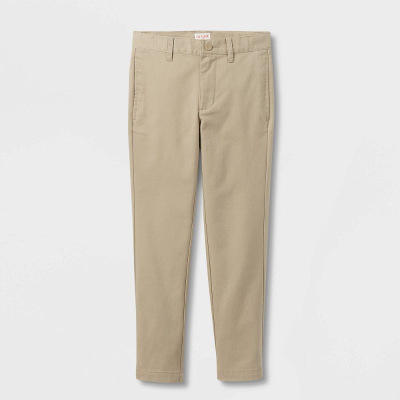 Photo 1 of Boys' Straight Fit Uniform Chino Pants - Cat & Jack™ Dark
SIZE 8