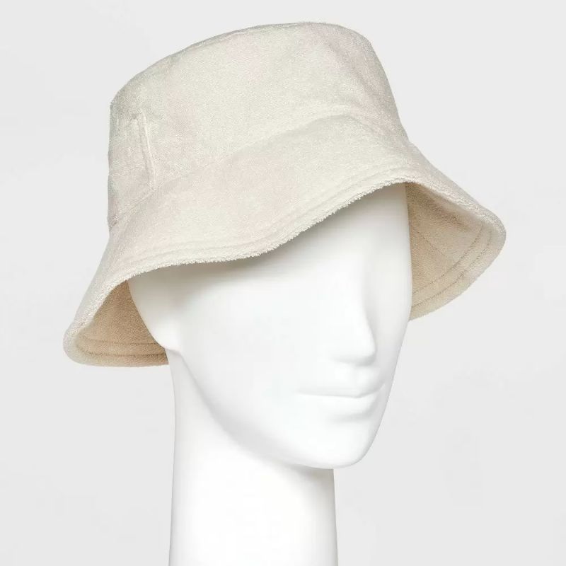 Photo 1 of Adult Terry Cloth Bucket Hat - Shade & Shore Beige
