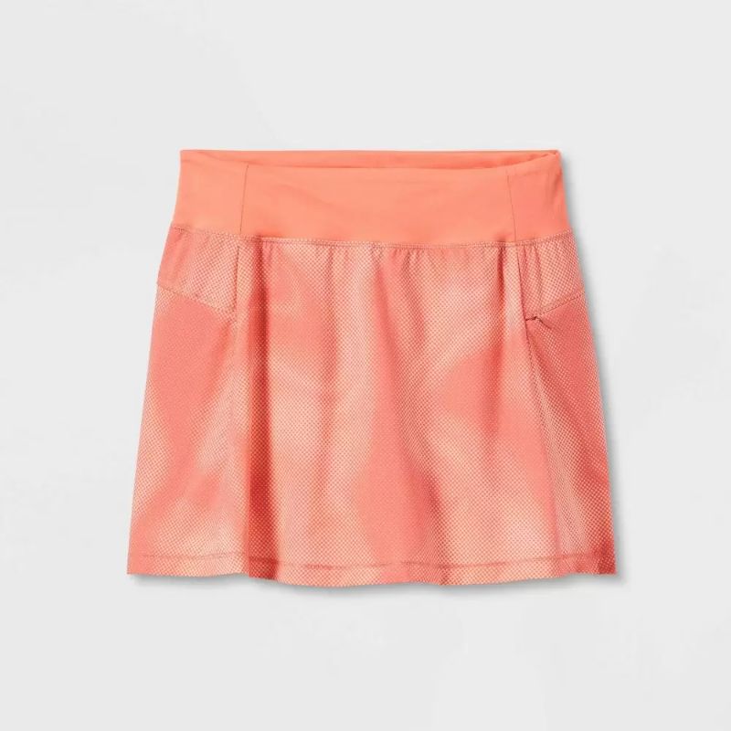 Photo 1 of Girls' Stretch Woven Performance Skorts - All in Motion Orange SMALL
