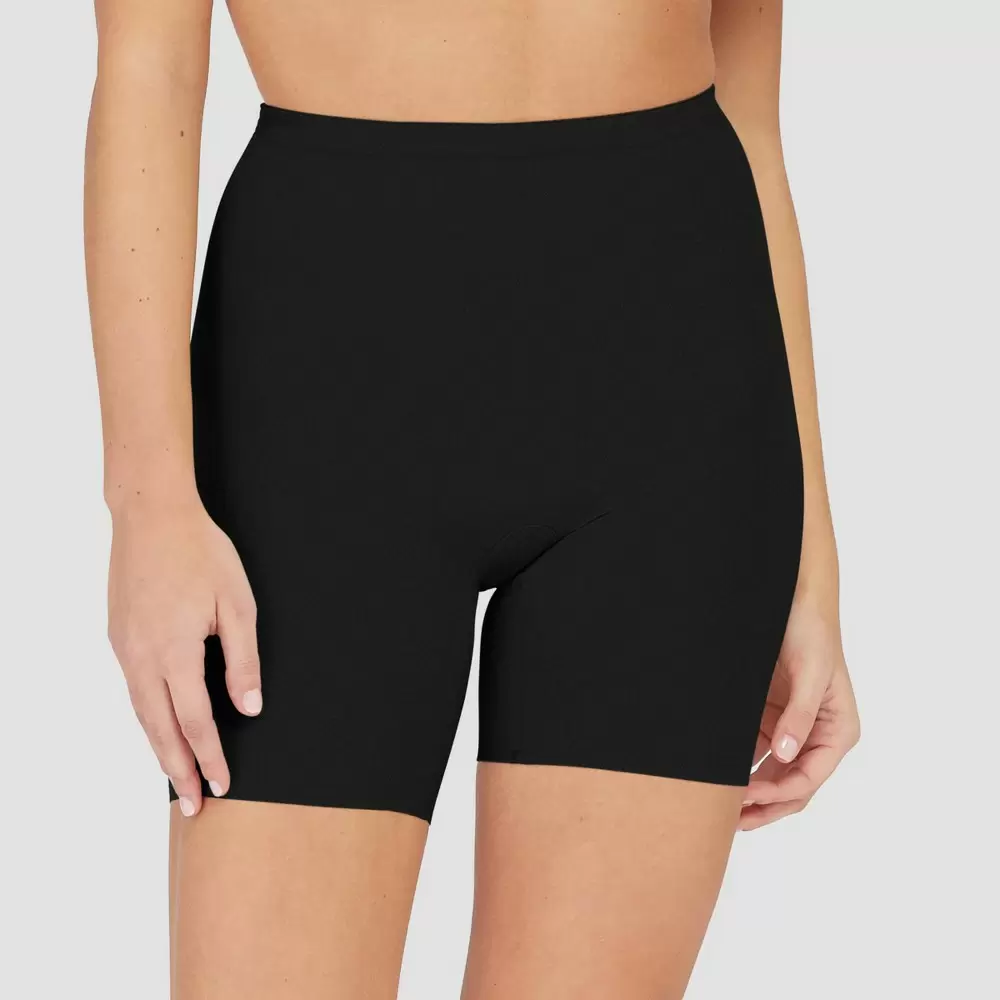 Photo 1 of Assets by SPANX Womens Small Black Shaping Mid-Thigh Shorts Stretch New
SMALL