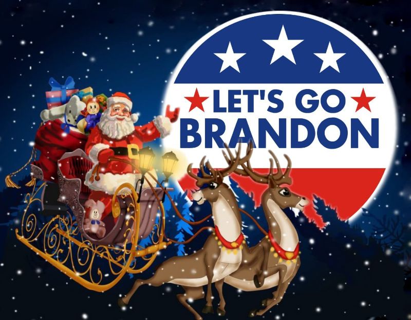 Photo 1 of 20 Pcs Lets Go Braddon Christmas Stickers, Funny Let's Go Brandon Sticker , A Humorous Car Bumper Sticker Decal 2PACK
