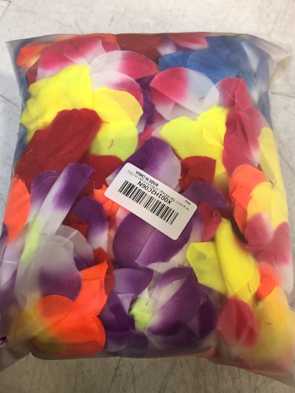 Photo 1 of 8 Pcs Thicken 41 Inch Hawaiian Leis, 4 Color Lei for Graduation Party, Dance Party, Photo Prop in Outdoors (8 Pcs 4 Color)
