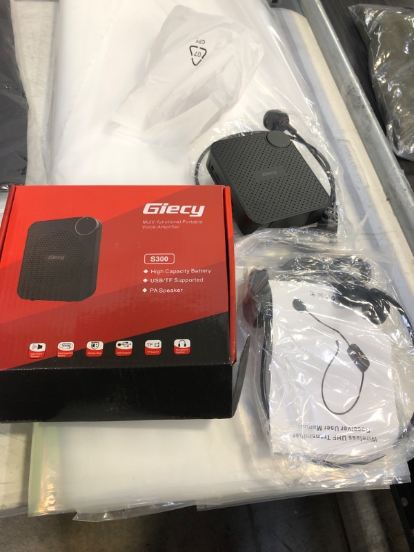 Photo 2 of Portable Voice Amplifier for Teachers?Giecy Wireless Voice Amplifier Portable Voice Amplifiers Personal 1800mAh Rechargeable for Classroom Meetings
