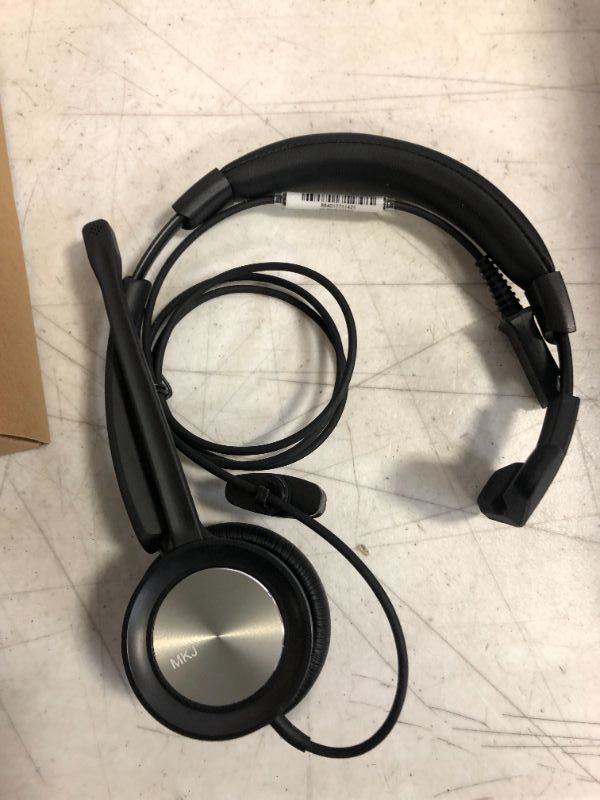 Photo 2 of MKJ Telephone Headset with RJ9 Jack Corded Office Phone Headset with Microphone Noise Cancelling Dual Ear Call Center Headset Compatible with Cisco CP-7821 7841 7941G 7942G 7945G 7975G 8841 8865 9975
