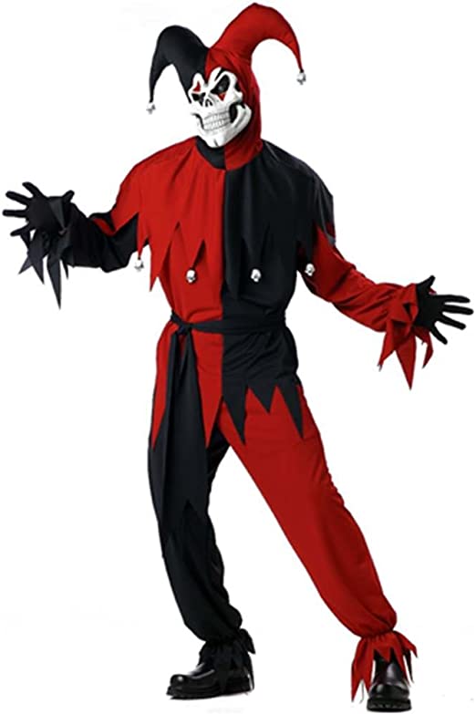 Photo 1 of California Costumes Evil Jester Adult Costume,Red,SIZE X-Large
