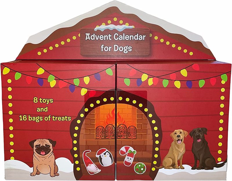 Photo 1 of Dog Advent Calendar 24 Day Count Down to Christmas from Think Dog by Delca (8 Toys and 16 Treats)
