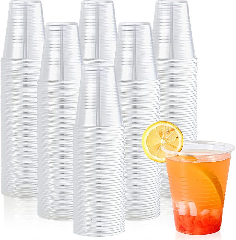 Photo 1 of [450 Pack] 12oz Clear Plastic Cups,Cold Party Drinking Cups,Disposable Plastic Cups for Parties, Picnic, BBQ, Travel, & Events
