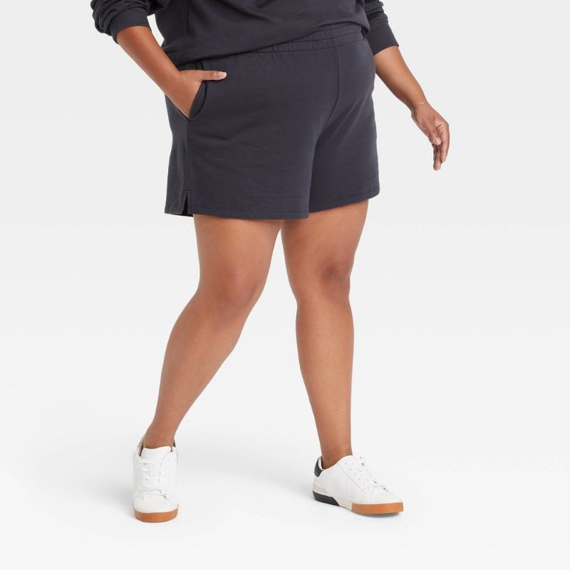 Photo 1 of 3X-----Women's Plus Size Fleece Lounge Shorts - Ava & Viv™