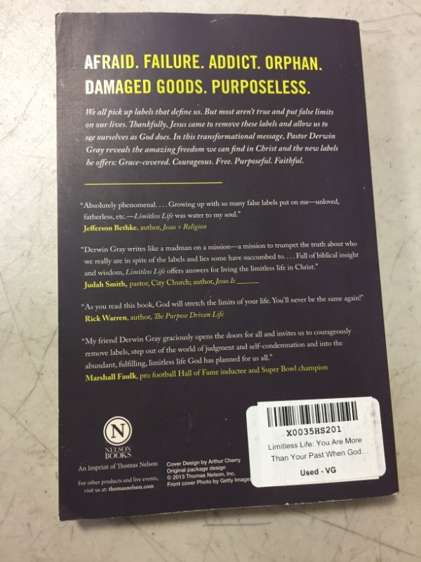 Photo 1 of Limitless Life: You Are More Than Your Past When God Holds Your Future Paperback – September 10, 2013