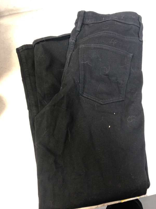 Photo 1 of black non fade jeans size 6 reg slim straight