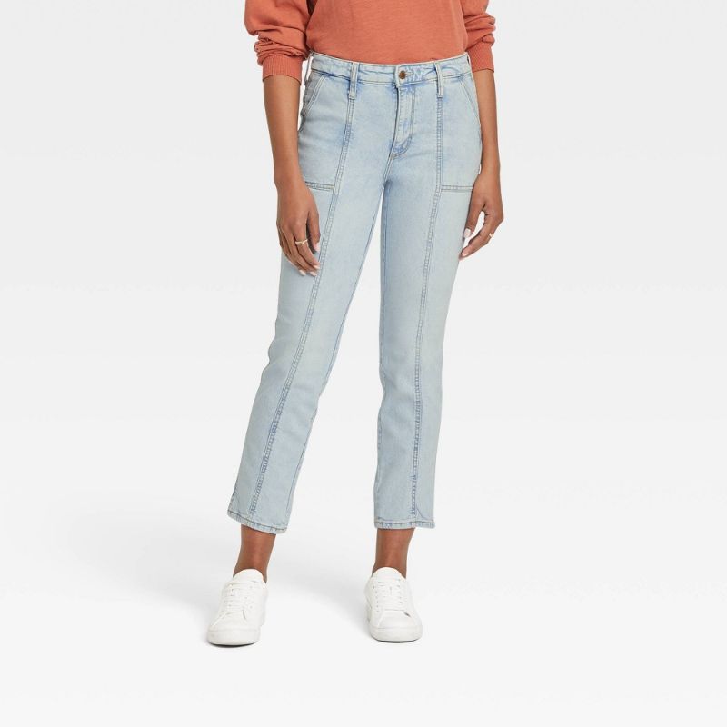 Photo 1 of light wash blue jeans size 12