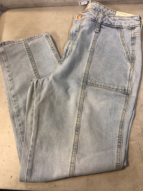 Photo 2 of light wash blue jeans size 12