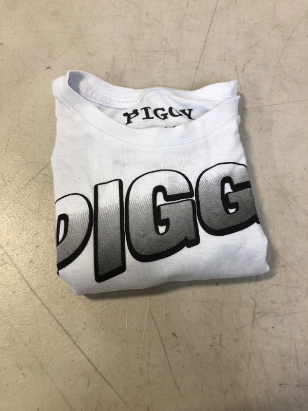 Photo 2 of Boys' Piggy Gamer Short Seeve Graphic T-Shirt - White/Gray
large