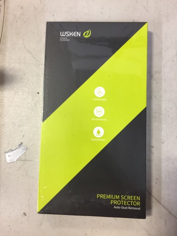 Photo 1 of WSKEN for iPhone 14 Pro Screen Protector (6.1 inch),[Auto-Dust Removal] Full Coverage Screen 2.5D Edge 10s HD Tempered Glass Film with Dust Clean Installing House 2022 5G - 2 Pack  -- FACTORY SEALED --
