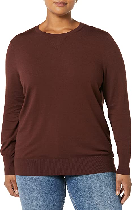 Photo 1 of Daily Ritual Women's Fine Gauge Stretch Crewneck Pullover Sweater  SIZE S -- FACTORY SEALED --
