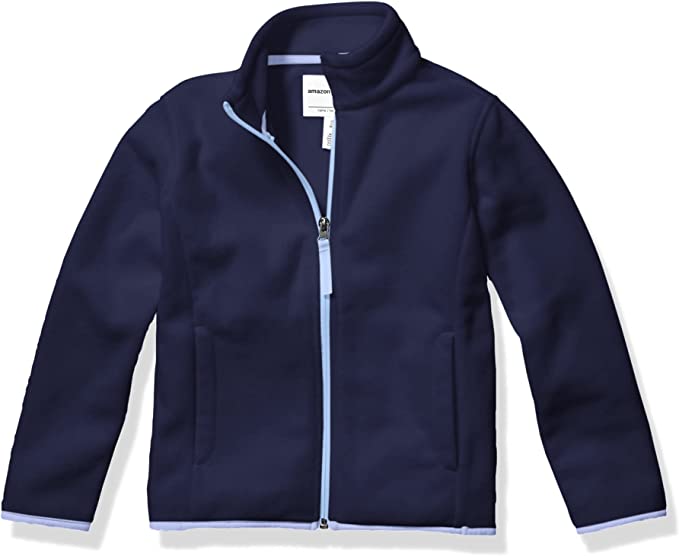 Photo 1 of  Amazon Essentials Girls and Toddlers' Polar Fleece Full-Zip Mock Jacket  SIZE L -- FACTORY SEALED --
