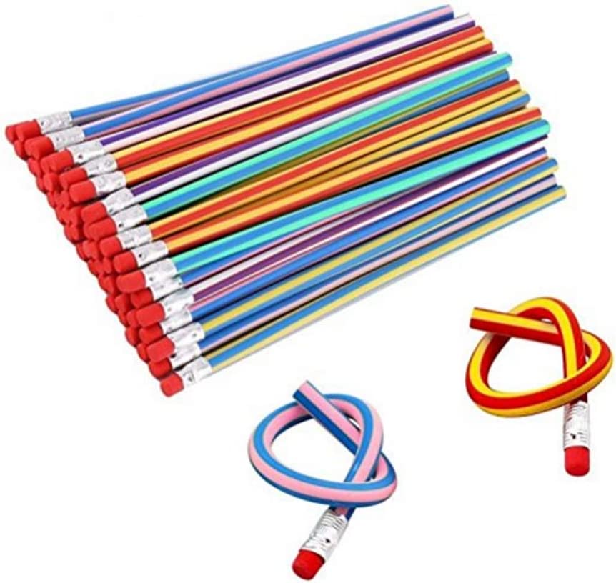 Photo 1 of 40 Pieces Flexible Soft Pencil Magic Bend Pencils for Kids Children School Fun Equipment  -- FACTORY SEALED--
