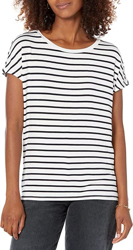 Photo 1 of Daily Ritual Women's Jersey Standard-Fit Short-Sleeve Boat-Neck T-Shirt  SIZE M -- FACTORY SEALED --
